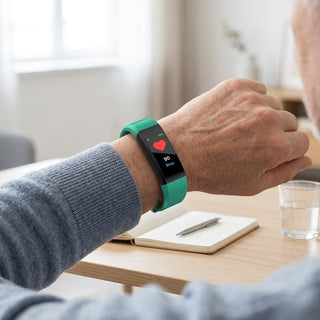 Senior Smartwatch for Health Fitness Tracking with Clear LED Display | Finnegan