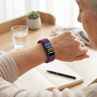 Senior Smartwatch for Health Fitness Tracking with Clear LED Display | Finnegan