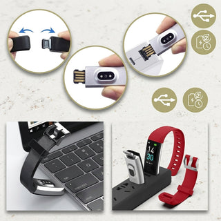 Senior Smartwatch for Health Fitness Tracking with Clear LED Display | Finnegan