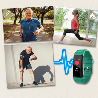 Senior Smartwatch for Health Fitness Tracking with Clear LED Display | Finnegan