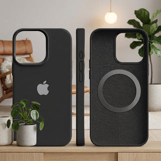 MagSafe Compatible Thin Silicone Case for iPhone with Microfiber Lining | Fenton