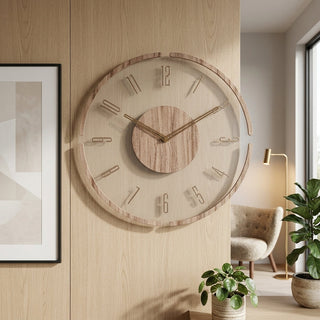Minimalist Wooden Wall Clock With Silent Quartz Mechanism And Scandinavian Style | Gladstone