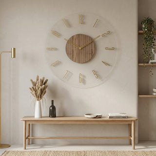 Minimalist Wooden Wall Clock With Silent Quartz Mechanism And Scandinavian Style | Gladstone