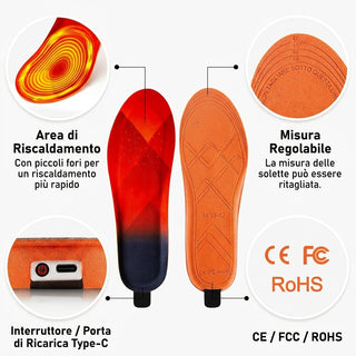 Fast Heating Wireless Insoles With Rechargeable Battery And Adjustable Heat | Harmon