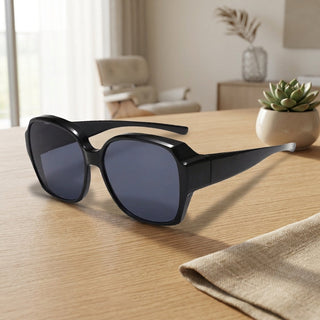 UV400 Clip On Sunglasses With 5 Layer Lenses And Secure Click Attachment For Prescription Eyeglasses | Kendrick