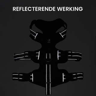 No Pull Dog Harness With Reflective Strips And Adjustable Nylon Fit Buckle | Hallmere