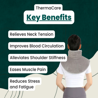 USB Neck Warmer And Massager With Adjustable Heat For Muscle Relaxation Relief | Hallstone