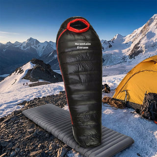 Extreme Cold Waterproof Sleeping Bag With Ripstop Nylon And Adjustable Hood Cozy | Hartstone