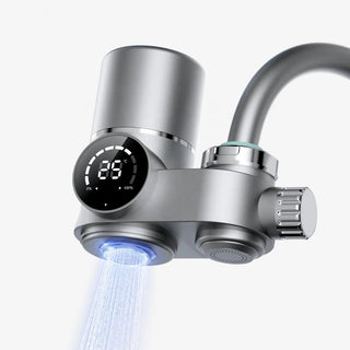 LED Display Faucet Water Filter With 500-Gallon Capacity And UV Blue Light | McArthur