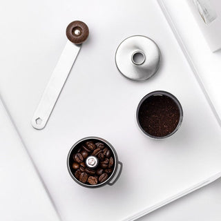 Manual Coffee Grinder With Adjustable Ceramic Burrs And Foldable Handle | McAllister