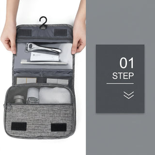 Travel Toiletry Bag With Waterproof Hanging Hook And Mesh Pockets For Organized Storage | Sheridan