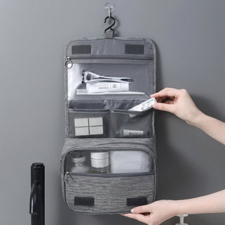 Travel Toiletry Bag With Waterproof Hanging Hook And Mesh Pockets For Organized Storage | Sheridan