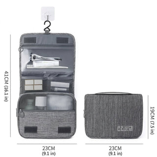 Travel Toiletry Bag With Waterproof Hanging Hook And Mesh Pockets For Organized Storage | Sheridan