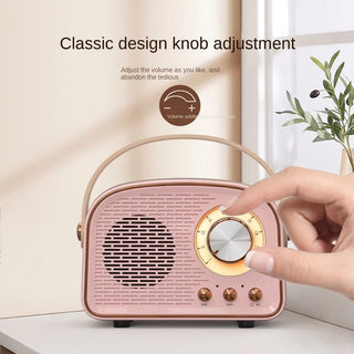 Vintage Style Bluetooth Speaker With Wireless Connectivity And Long Battery | Sawyer