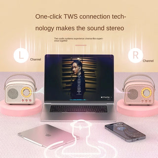 Vintage Style Bluetooth Speaker With Wireless Connectivity And Long Battery | Sawyer