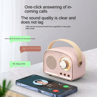 Vintage Style Bluetooth Speaker With Wireless Connectivity And Long Battery | Sawyer
