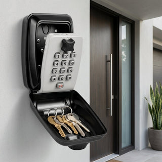 Wall Mounted Key Lock Box With Mechanical Combination Code And Rust Resistant Design | Rowan