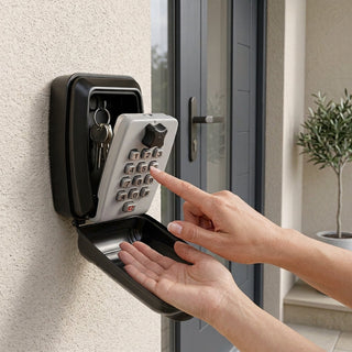 Wall Mounted Key Lock Box With Mechanical Combination Code And Rust Resistant Design | Rowan