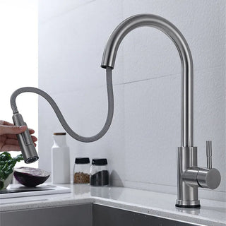 Touchless Sensor Kitchen Faucet With Pull Out Sprayer And Two Water Modes | Rollins