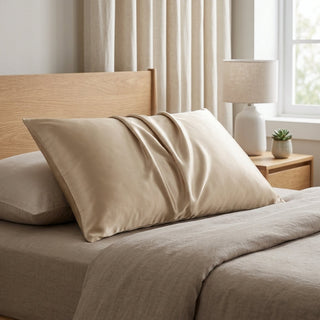 Pure Silk Pillowcase With Temperature Regulating Design And Hidden Zipper | Riley