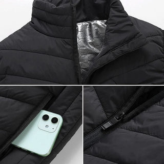 Waterproof Heated Vest With Carbon Fiber Heating Wire And 5000mAh Battery | Ridley