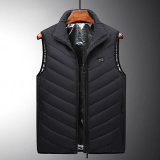 Waterproof Heated Vest With Carbon Fiber Heating Wire And 5000mAh Battery | Ridley
