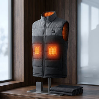 Waterproof Heated Vest With Carbon Fiber Heating Wire And 5000mAh Battery | Ridley