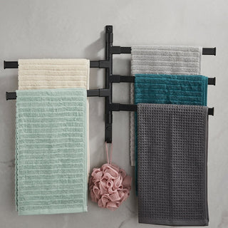 Wall Mounted Towel Rack With 5 Rotating Arms And Rust Resistant Stainless Steel | Spencer