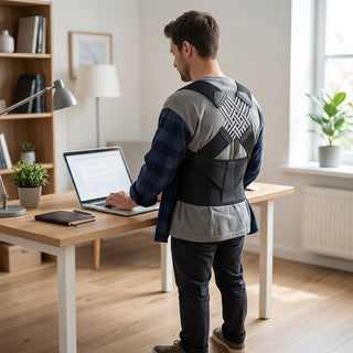 Adjustable Posture Corrector With Cross Strap Design For Shoulder And Neck Relief | Sinclair