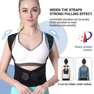 Adjustable Posture Corrector With Cross Strap Design For Shoulder And Neck Relief | Sinclair