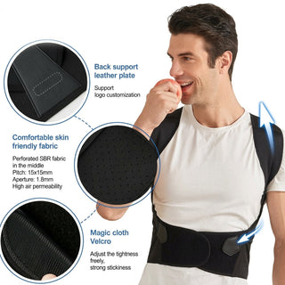 Adjustable Posture Corrector With Cross Strap Design For Shoulder And Neck Relief | Sinclair