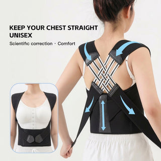 Adjustable Posture Corrector With Cross Strap Design For Shoulder And Neck Relief | Sinclair