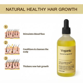 Natural Hair Oil With Vegan Ingredients For Stronger And Revitalized Hair Growth | Vaughn