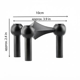 Modern Metal Candle Holder With Modular Construction And Coated Steel Body | Treadwell