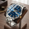 Inter Gold Bracelet with Blue Dial
