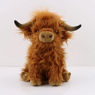 Realistic Highland Cow Plush Toy With Ultra Soft Material For Kids | Thatcher