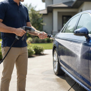 HydroJet Car Wash Sprayer With Adjustable Water Pressure And Rust Resistant Design | Wheeler