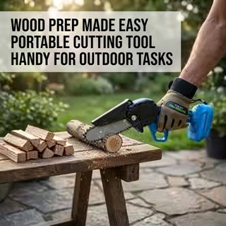 SharpCut Cordless Chainsaw With 2 Rechargeable Batteries For Garden Branch Cutting | Weston