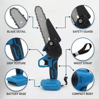 SharpCut Cordless Chainsaw With 2 Rechargeable Batteries For Garden Branch Cutting | Weston