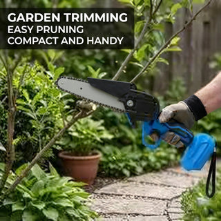 SharpCut Cordless Chainsaw With 2 Rechargeable Batteries For Garden Branch Cutting | Weston