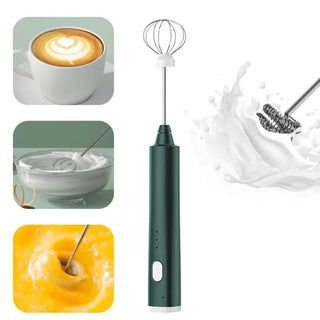 Rechargeable Mini Hand Mixer With 3 Speed Settings and Stainless Steel Whisk Heads | Wentworth