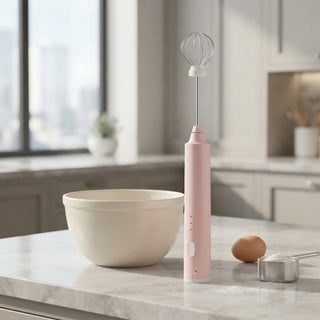 Rechargeable Mini Hand Mixer With 3 Speed Settings and Stainless Steel Whisk Heads | Wentworth