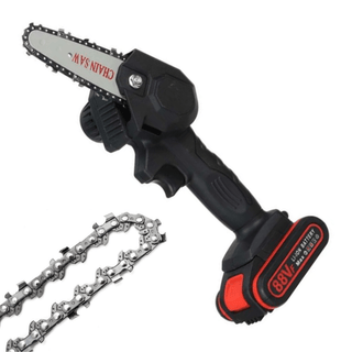 Rechargeable Battery Chainsaw Lightweight One Hand Operation Garden Cutting | Wallace