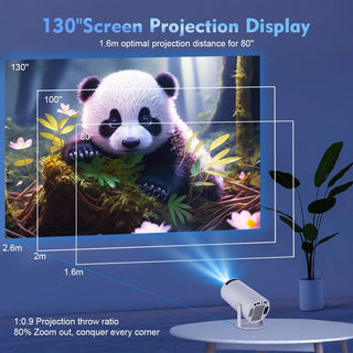 Portable 4K Mini Projector With Dual Wifi 6 And Bluetooth Connectivity | Winston