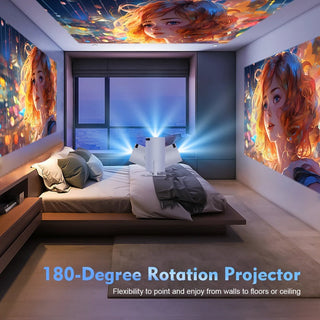 Portable 4K Mini Projector With Dual Wifi 6 And Bluetooth Connectivity | Winston