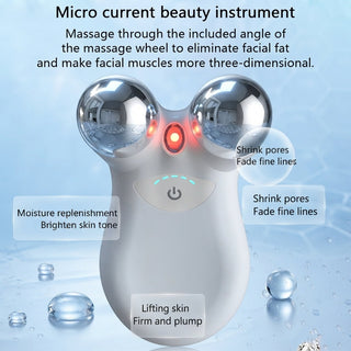 USB Rechargeable Facial Massager With Microcurrent Technology 3 Modes For Firmer And Smoother Skin | Amesbury