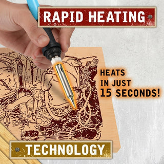 Wood Burning Pen Set With Adjustable Temperature And 28 Tips For Hobby Crafts | Aldrich