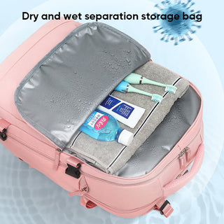 Waterproof Large Travel Backpack With Multiple Compartments USB Charging Port And Padded Straps | Yorke