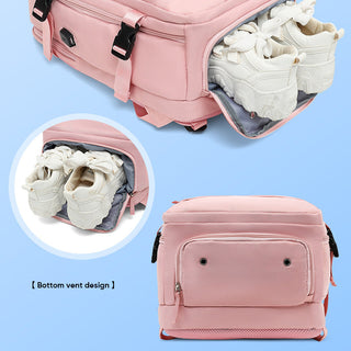 Waterproof Large Travel Backpack With Multiple Compartments USB Charging Port And Padded Straps | Yorke