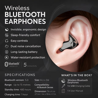 Waterproof Bluetooth In Ear Earbuds With Touch Control For Commuting | Yorkston